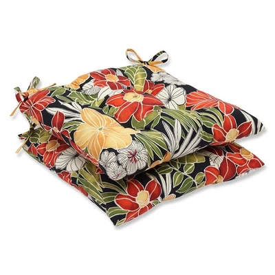 Almohada Perfecta Tropic Floral Interior/Exterior Silla Asiento Cojín con Lazos, Tuf... Foto 1 de 3