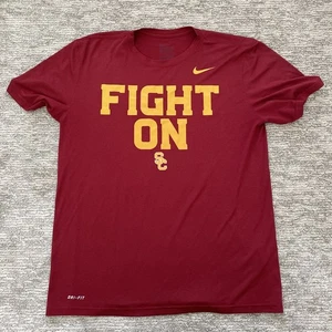 Nike USC Trojans FIGHT ON Dri-Fit Fußballtrikot Herren Größe Large rot NCAA - Bild 1 von 7