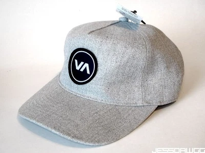 heather grey RVCA Sullivan Snapback hat cap One Size HGR O/S 23D5502401 - Image 1 of 4