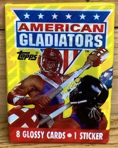 American Gladiators Trading Cards Single Pack 1991 Topps Neu Sealed - Bild 1 von 2