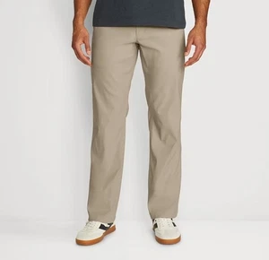 Eddie Bauer faltenfreie klassische Passform Khaki Hose 100% Baumwolle 33×36 Workwear - Bild 1 von 11