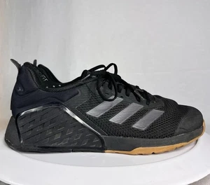 Adidas Dropset 3 schwarz grau Gummi Fitnessstudio Trainingsschuhe IH8292 Herren Größe 10,5 gebraucht, in einwandfreiem Zustand - Bild 1 von 9