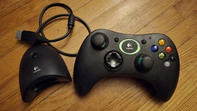 Logitech Wireless Microsoft Original Xbox Precision Controller Complete G-X3B12 - Image 1 of 2