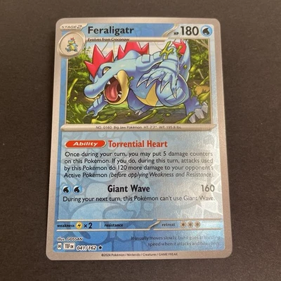 Feraligatr 041/162 Near Mint Reverse Holofoil SV05: Temporal Forces TEF Rare - Image 1 of 2