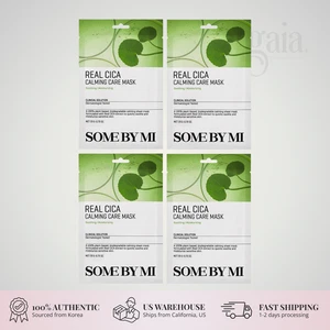 SOME BY MI Real Care Mask Cica Calming – 4 Sheets for Soothing Sensitive Skin - Picture 1 of 2