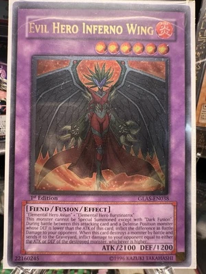Evil Hero Inferno Wing (UTR) GLAS-EN038 - 1st Edition - Light Play - Image 1 of 3