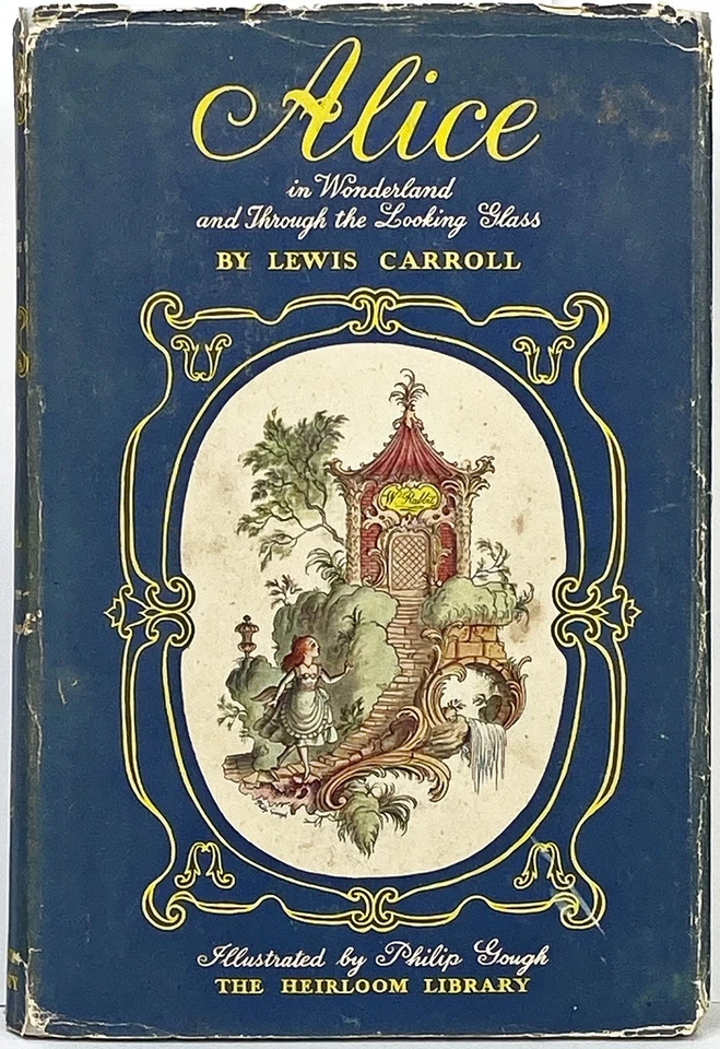RARE First Edition ALICE IN WONDERLAND & Through the Looking Glass PHILIP GOUGH - Image 1 of 4