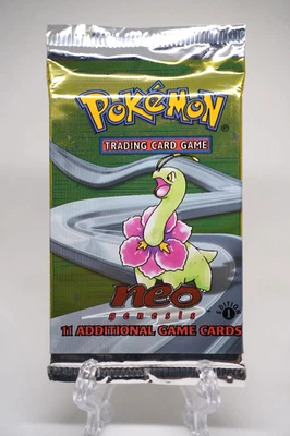 2000 WOTC Pokemon 1st Edition Neo Genesis Booster Pack Meganium Art Vintage - Image 1 of 4