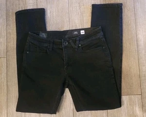 Volcom Men’s Vorta Slim Straight Black Denim Jeans Pants 30/30 - Picture 1 of 6