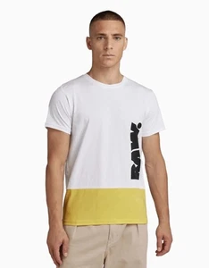 Men's Color Block RAW T Shirt Size Medium - Picture 1 of 11