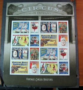 US Stamp Sheet Scott# 4905a Circus Posters 2014 MNH (see note) H368 - Picture 1 of 1