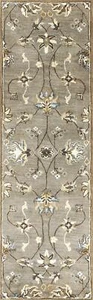7' Grey Hand Tufted Wool Traditional Floral Indoor Area Rug - Picture 1 of 1