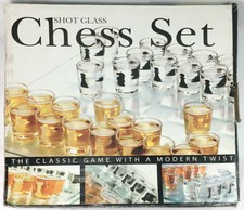 Shot Glass Chess Set Game 32 Glasses