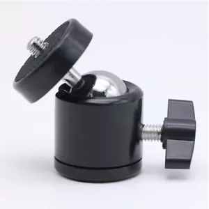 360° Swivel Mini Ball Head 1/4" Screw Mount Bracket Holder Camera Tripod - Picture 1 of 6
