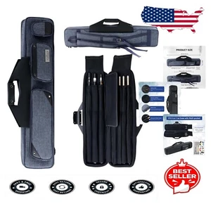 Professional 3x4 Pool Cue Carrying Bag - Waterproof, Lightweight & Spacious - Picture 1 of 11