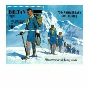 Bhutan 1986 563 - Boy Scouts - Girl Guide Ovpt - Surcharged - MNH - Picture 1 of 1