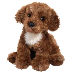 ✿ New DOUGLAS CUDDLE TOYS Stuffed Plush DOODLE Brown Poodle Mix Darby Soft Dog - Picture 1 of 3