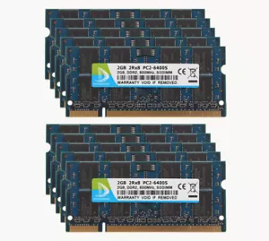 NEW DUOMEIQI 2GB 2Rx8 PC2-6400 Laptop Memory CPU 200Pin SO-DIMM DDR2 800Mhz RAM - Picture 1 of 12