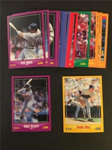 1988 Score Minnesota Twins Team Set With Rookie Traded 24 Cards