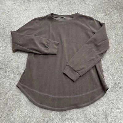 Unbranded Soft Fleece Sweatshirt Womens Medium Round Neck Stretch Round Hem Top - Image 1 of 4