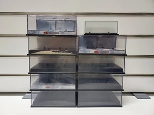 Lot of 10 Vintage Hot Wheels Clear Acrylic Plastic Display Cases 1/64 2 Car Sets - Picture 1 of 11