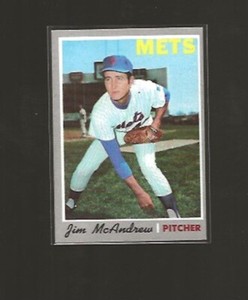 1970 TOPPS JIM MCANDREW #246 EX+ HIGHER GRADE