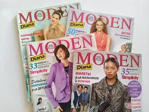 Simplicity patterns Diana set 4 magazines 12/2012, 12/2011, 1/ 2011, 3/2011 - Picture 1 of 15
