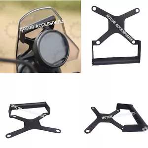 Black " GPS Mount Fit For Royal Enfield New Himalayan 450 Express Shipping - Picture 1 of 6