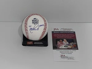 AJ MINTER FIRMADO SERIE MUNDIAL 2021 BÉISBOL ATLANTA BRAVES INSCRIPCIÓN CERTIFICADO DE AUTENTICIDAD JSA - Imagen 1 de 1