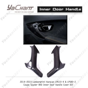 Dry Carbon RHD Inner Door Handle Cover For 14-19 Lambo Huracan LP610-4&LP580-2 - Imagen 1 de 12