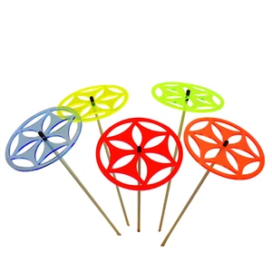 Sonnenfänger Sonnen Scheibe, 5x Großer Leuchtender Deko Gartenstecker Solar - Bild 1 von 4