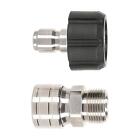 2x High Pressure Washer Adapter Durable Replaces M22 to 3/8'' Quick Connect