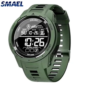 SMAEL Mens Military Watch Waterproof Led Quartz Digital Sports Wristwatch - Picture 1 of 14