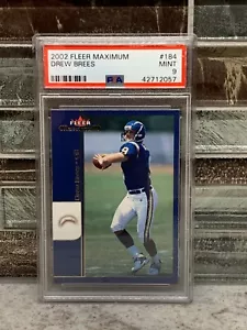2002 Fleer Maximum #184 DREW BREES Saints PSA 9 Mint Pop 2 - Picture 1 of 2