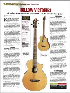 Bajo acústico The Breedlove Atlas Series comprobación de sonido revisión artículo impresión - Imagen 1 de 3