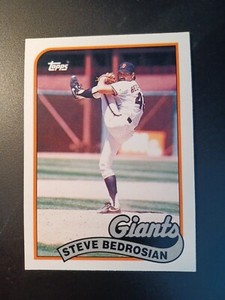 STEVE BEDROSIAN 1989 Topps Traded # 8T card SAN FRANCISCO GIANTS 89 
