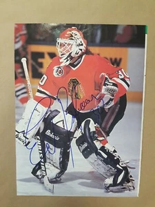 Ed Belfour Autographed Photo Magazine Page hockey NHL signed - Picture 1 of 9