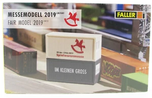 FALLER Baucontainer Messemodell Nürnberg 2019 Spur H0 Eisenbahn Modellbausatz - Picture 1 of 3