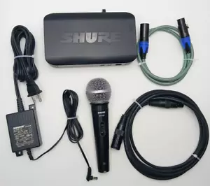 Shure BLX4 H9 512-542 MHz Wireless Receiver w/ Power Supply, SV100 Mic, 2 Cables - Picture 1 of 17