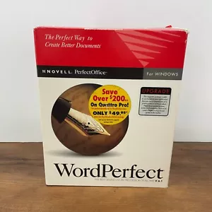 WordPerfect 6.1 for Windows 3.5" Floppy Disk Upgrade Word Processor Novell NOB - Picture 1 of 18