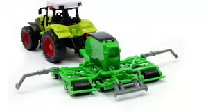 Trattore con macchina aggregato modello giocattolo verde regalo bambini grandi 40 cm - Foto 1 di 3