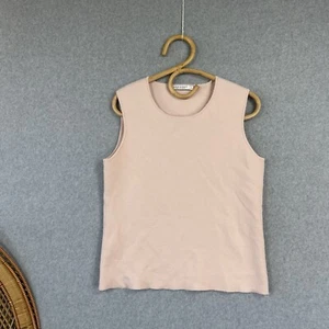 Sportscraft Knit Vest Wool Blend Light Pink Size S Sleeveless Corporate Office - Picture 1 of 6