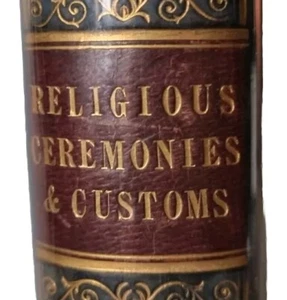 Religious Ceremonies and Customs / William Burder / 1841 / Fine Binding! - Picture 1 of 24
