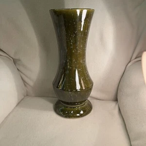 Large McCoy USA Vase 177 Green Mottled Glaze Art Pottery Floor Vase - Picture 1 of 7