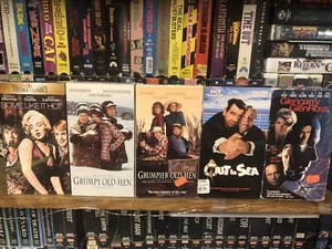 VHS Lot Jack Lemmon (Grumpy Old Men, Grumpier Old Men, etc.) 5 Tapes - Picture 1 of 3