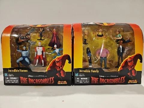 2003 Disney Pixar THE INCREDIBLES Incredible Family & Incredible Heroes SEALED Cover
