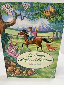 Vintage 1995 All Things Bright and Beautiful Children's Pop-Up Book Religion - Picture 1 of 8