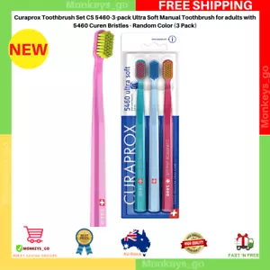 Curaprox Toothbrush Set CS 5460-3-Pack Ultra Soft Manual Toothbrush for Adult - Picture 1 of 7