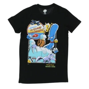 THE SIMPSONS TREEHOUSE OF HORROR GRAPHIC T-SHIRT BLACK RETRO HALLOWEEN LARGE NEW - Picture 1 of 10