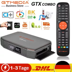 Sat Receiver 8K DVB-S2X/T2/Kabel Satelliten Android Smart TV Box CI+ for Tivusat - Bild 1 von 22